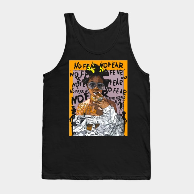 Bantu No Fear Tank Top by Glass Table Designs